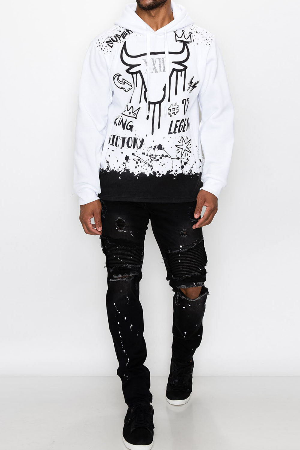 23 Legend Graffiti Pullover Hoodie