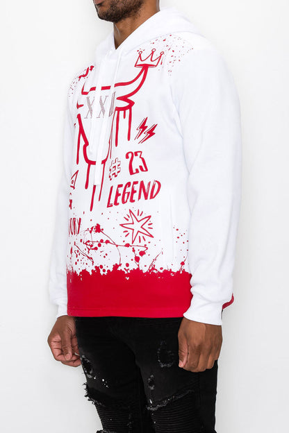 23 Legend Graffiti Pullover Hoodie
