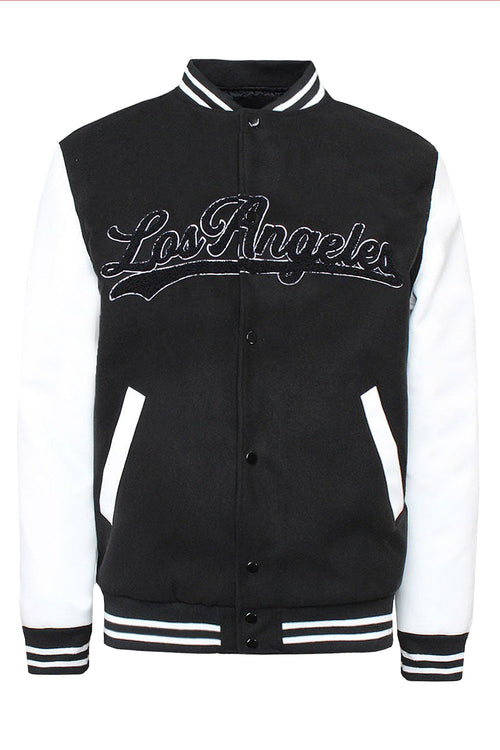 Men's Los Angeles Chenille Patch Varsity Jacket