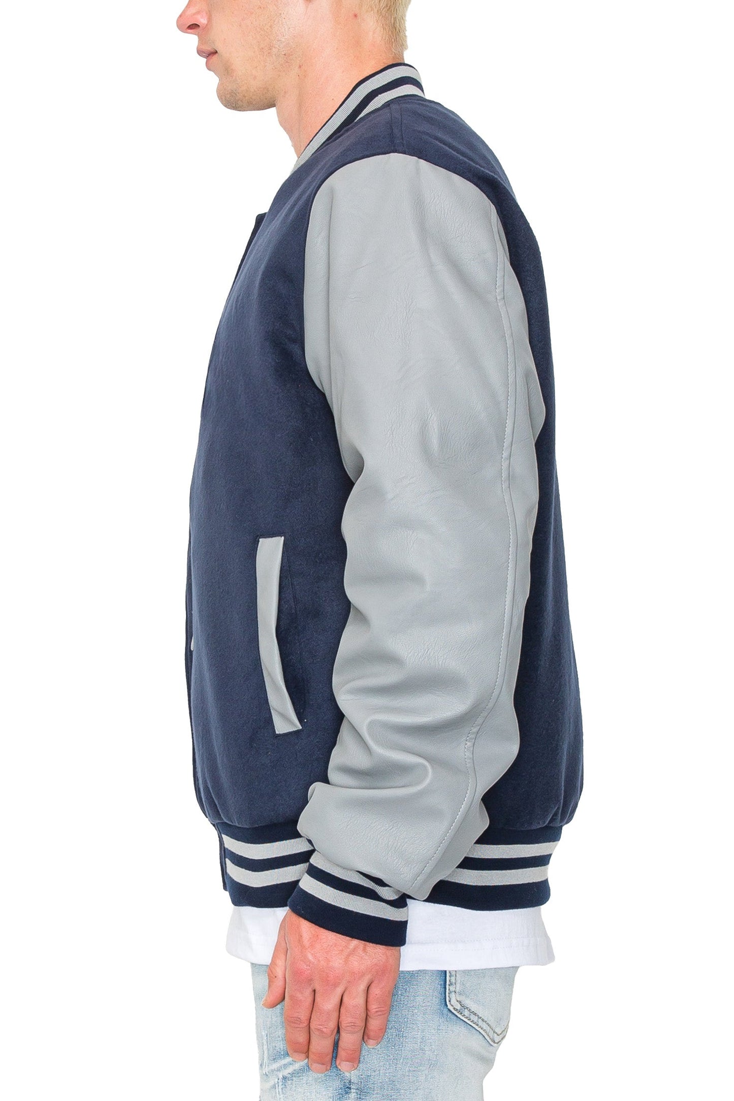 Men's Essential Melton Varsity Jacket