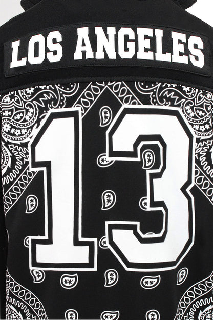 Men's Essential #13 Los Angeles Paisley Bandana Hoodie
