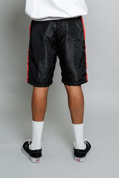Side Striped Windbreaker Shorts