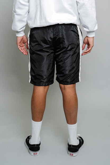 Side Striped Windbreaker Shorts