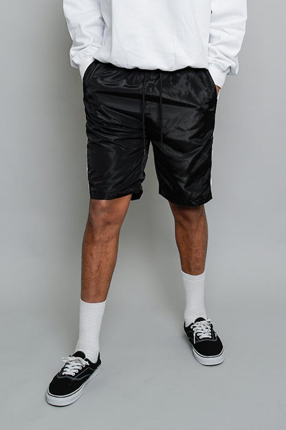 Side Striped Windbreaker Shorts