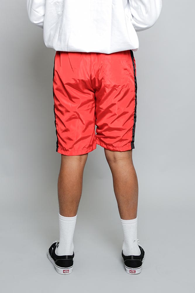 Side Striped Windbreaker Shorts