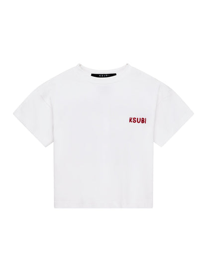 LIL MEKANIK BIGGIE SS TEE WHITE RED