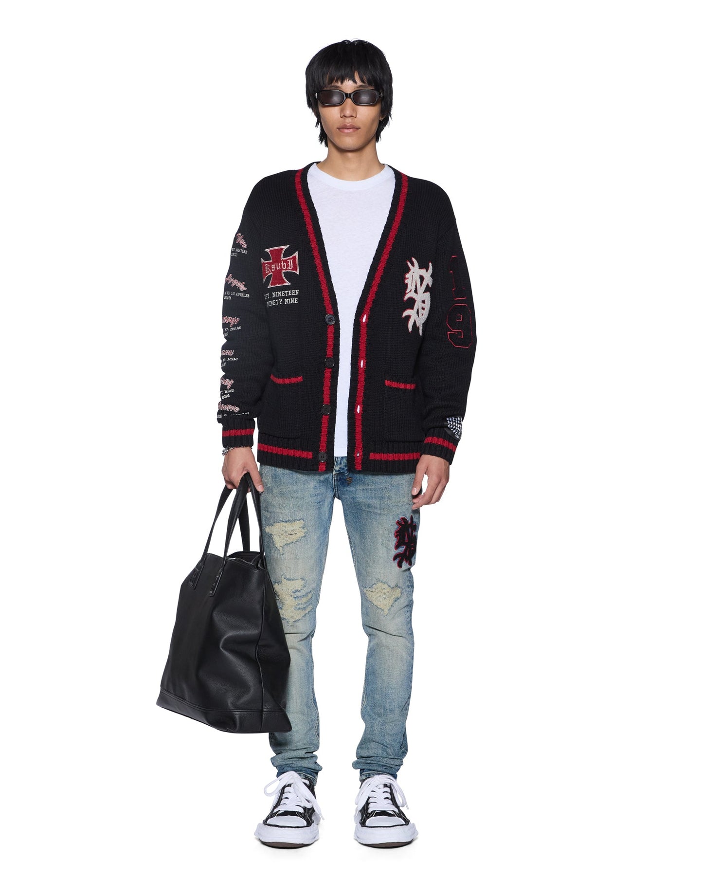 LEAGUE CARDIGAN BLACK