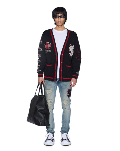 LEAGUE CARDIGAN BLACK