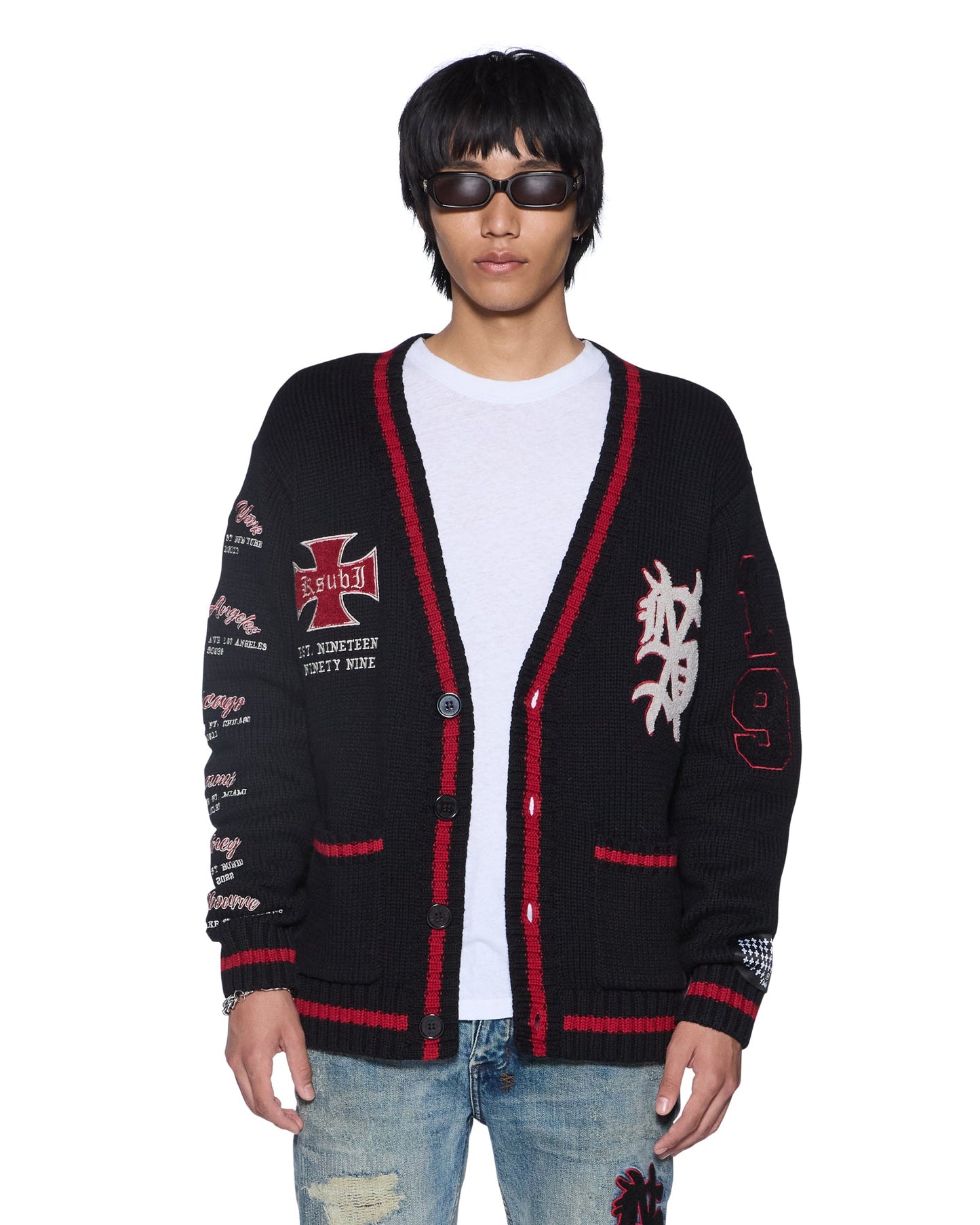 LEAGUE CARDIGAN BLACK