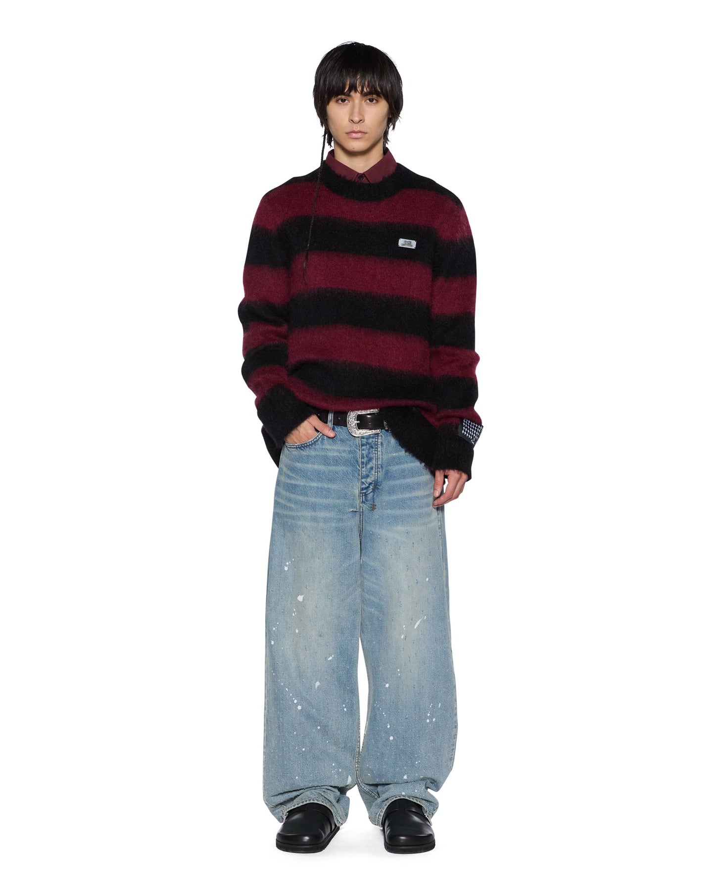 RUGGED MOHAIR KNIT CREWNECK OX