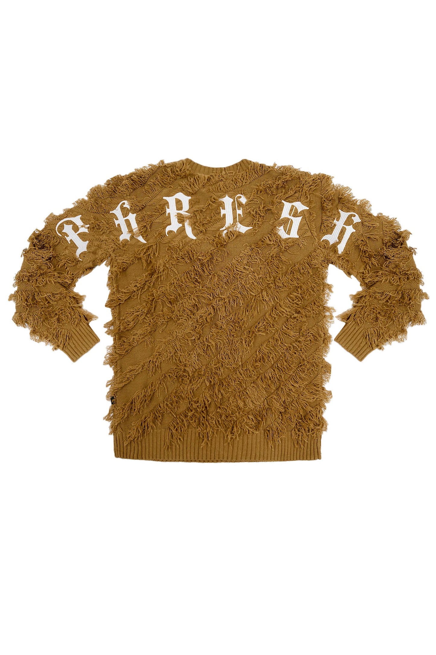 Thread Fringe Embroidered Sweater