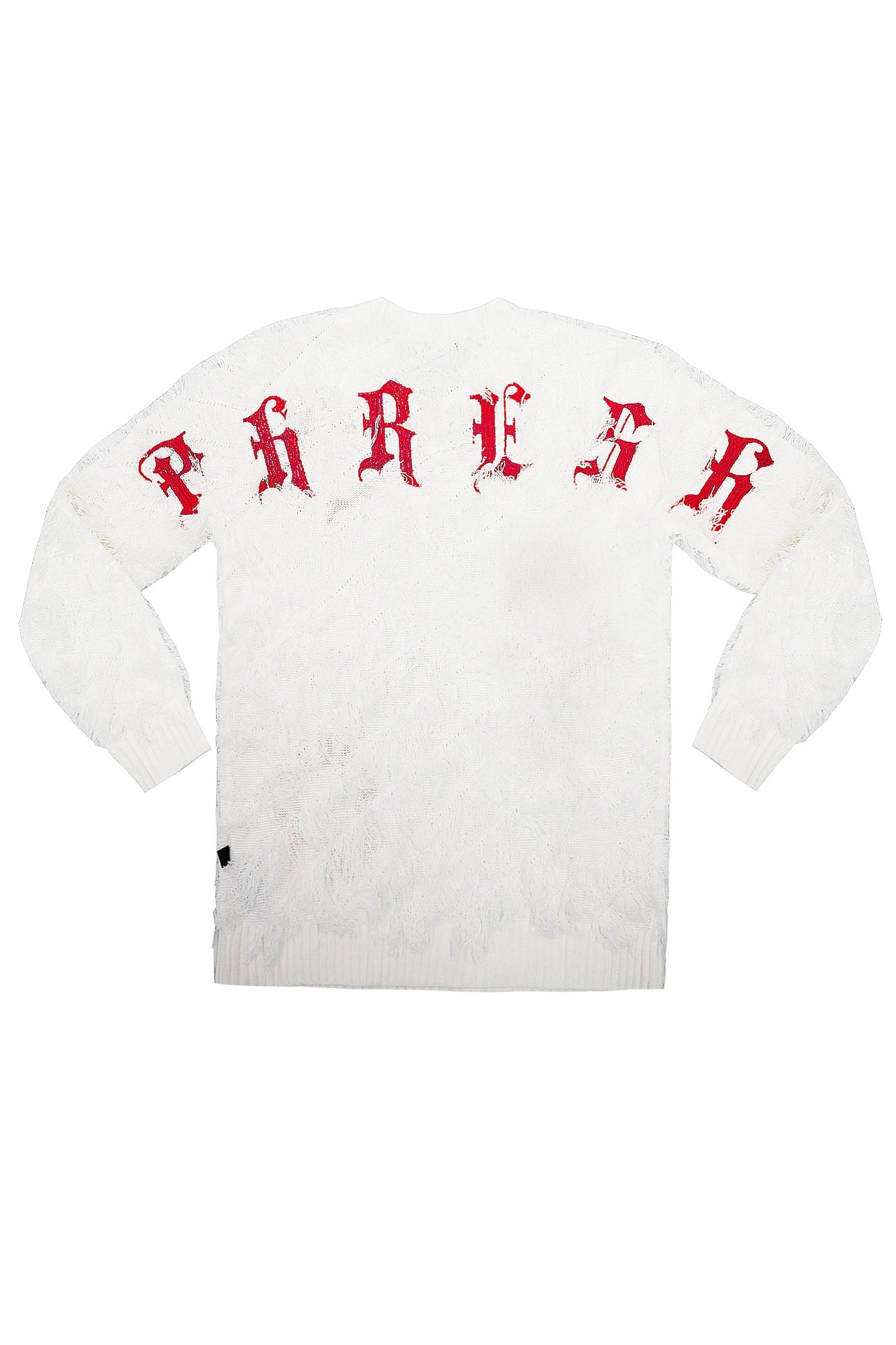 Thread Fringe Embroidered Sweater
