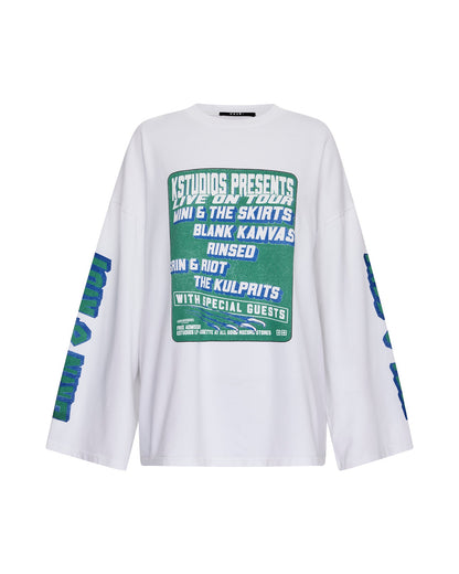 KSTUDIO BOYFRIEND LS TEE WHITE