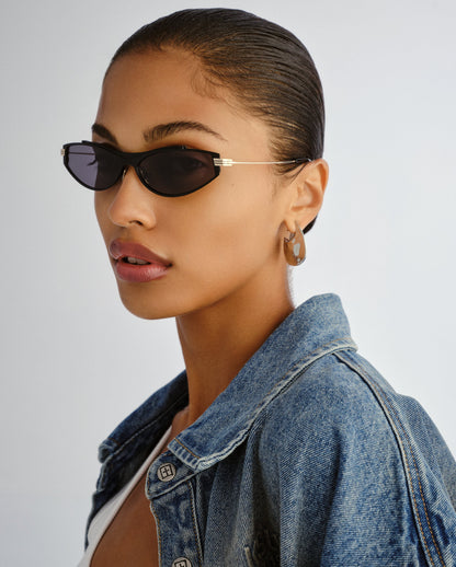 THE KSPEED KATZ SUNGLASSES BLACK GOLD