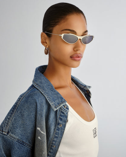 THE KSPEED KATZ SUNGLASSES SILVER
