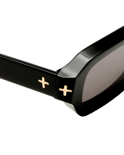 THE SEVEN SEVENS SUNGLASSES BLACK GOLD
