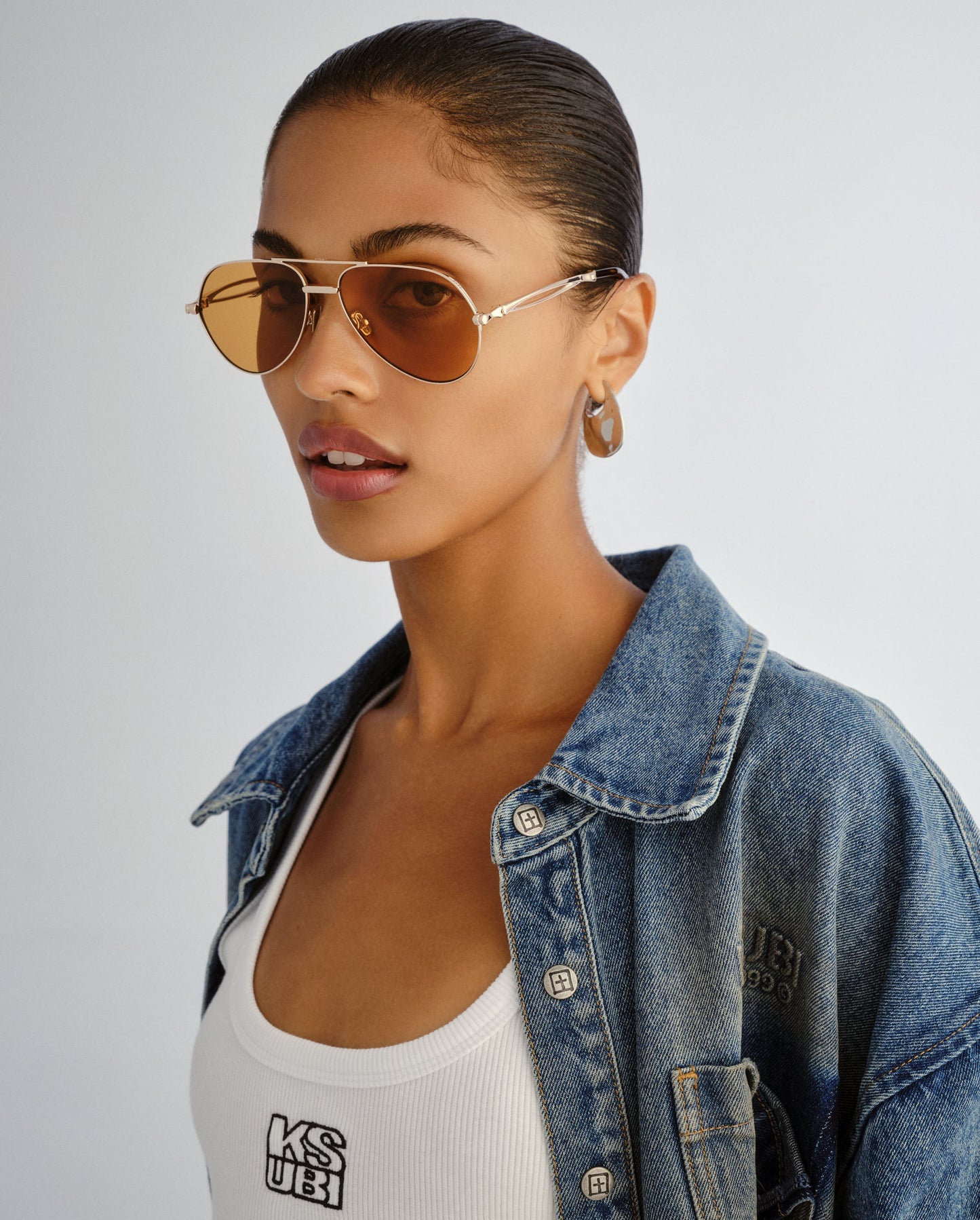 THE MONTANA SUNGLASSES GOLD AMBER