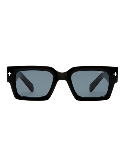 THE KINGY SUNGLASSES BLACK SILVER