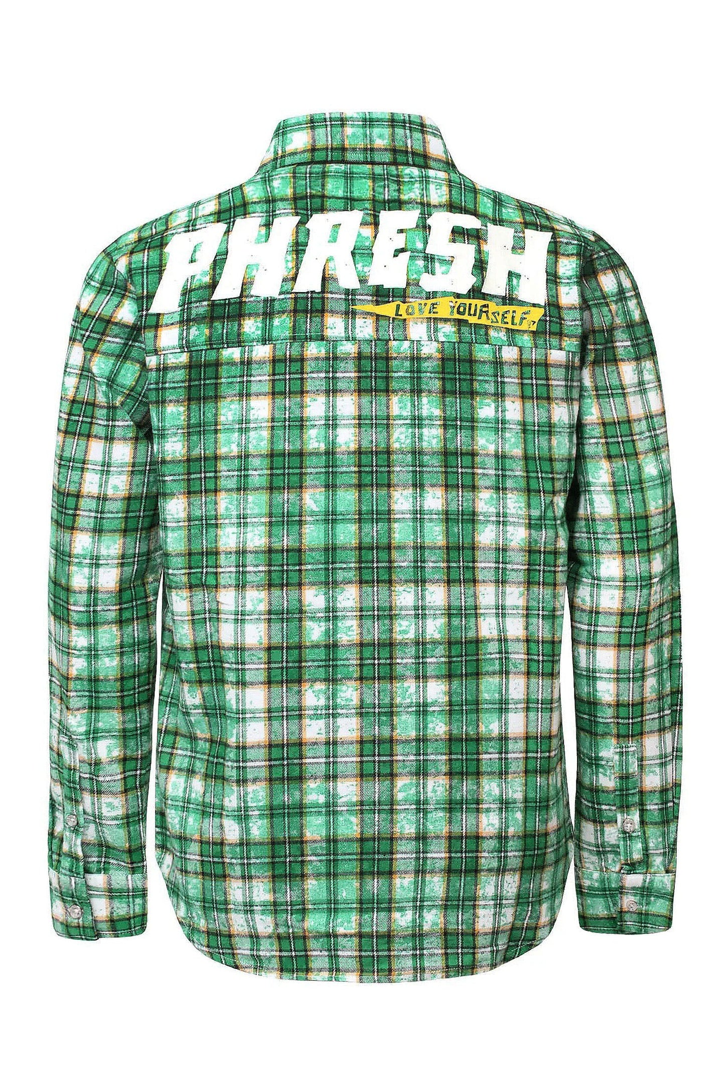 Men's Premium Bleached Multicolor Flannel Shirt