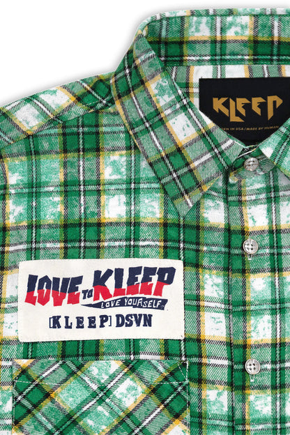 Men's Premium Bleached Multicolor Flannel Shirt