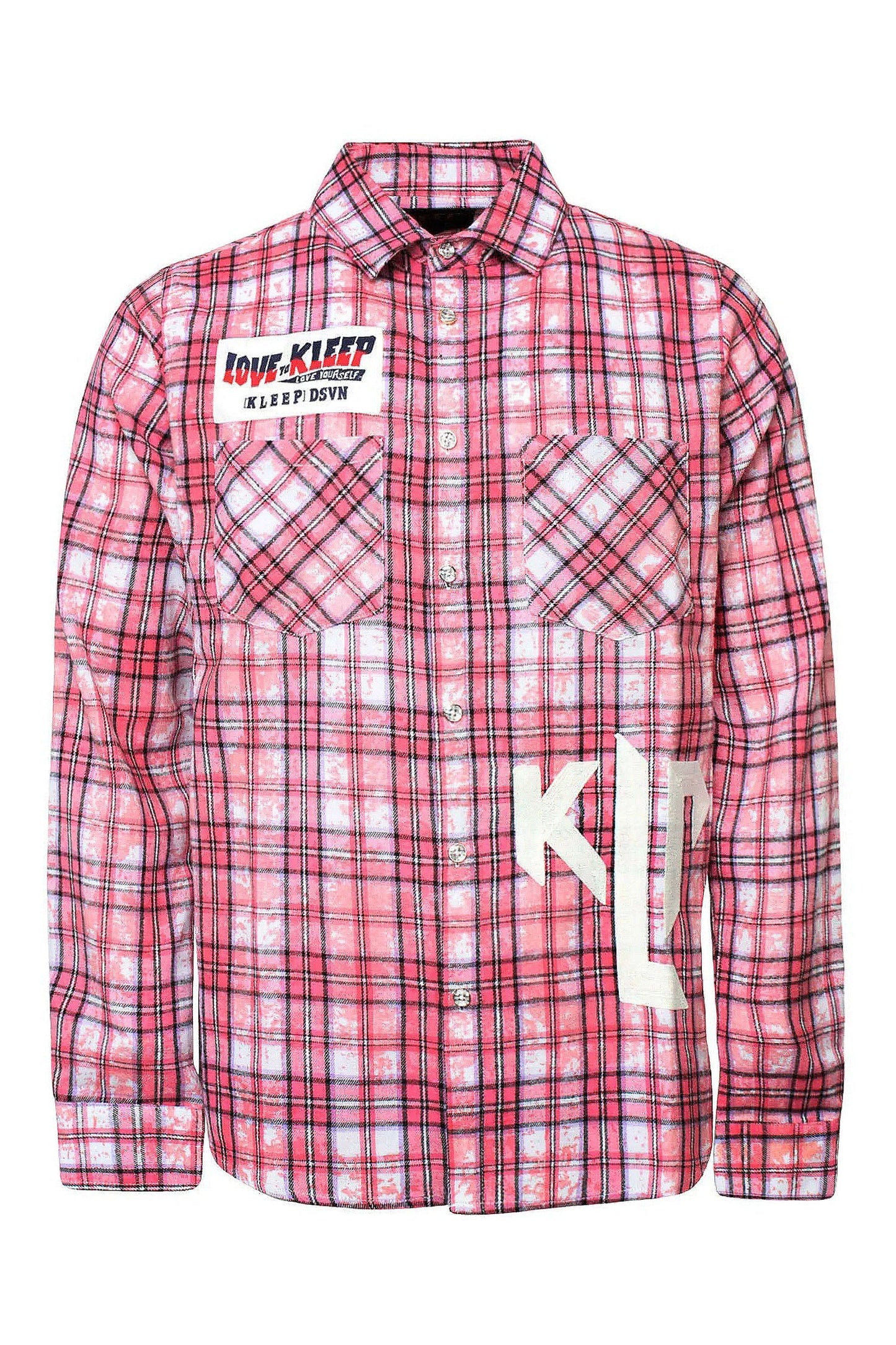 Men's Premium Bleached Multicolor Flannel Shirt