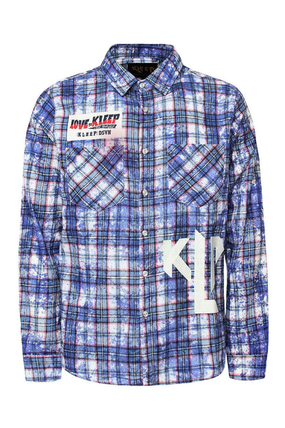 Men's Premium Bleached Multicolor Flannel Shirt
