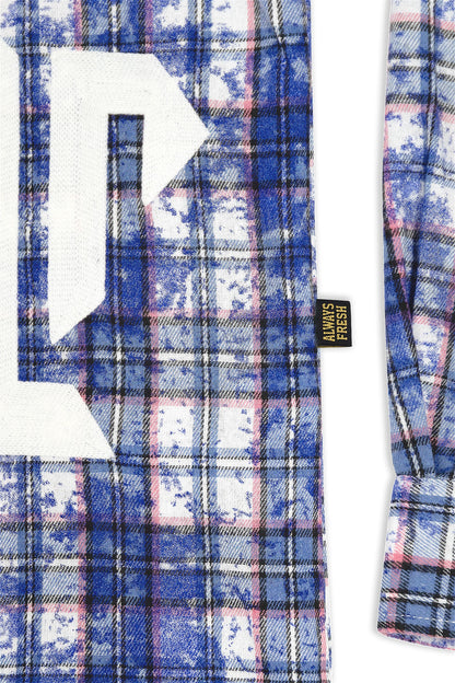 Men's Premium Bleached Multicolor Flannel Shirt