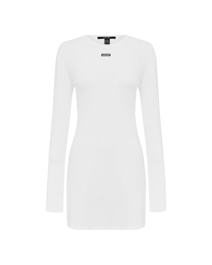 CRAWFORD LS MINI DRESS WHITE