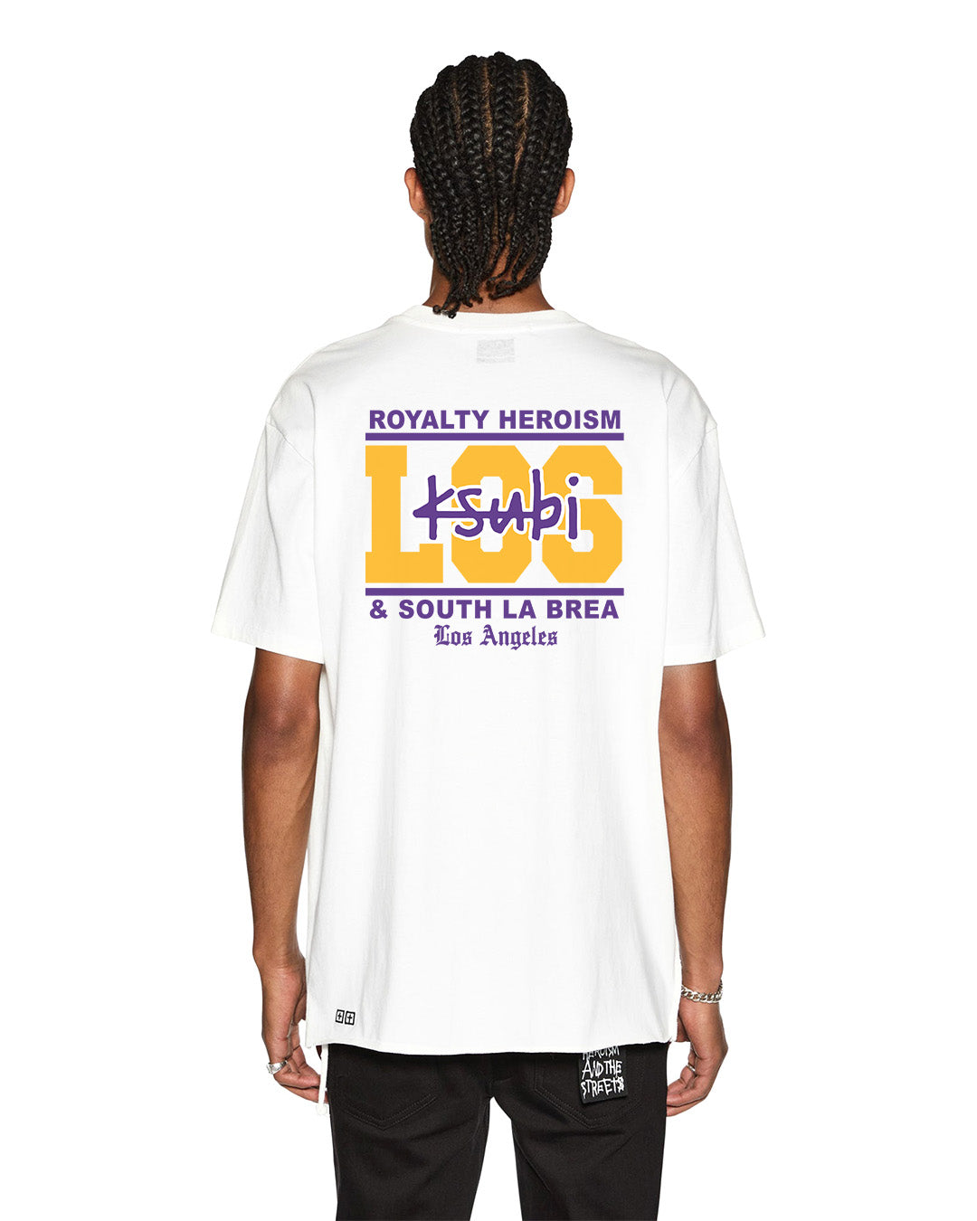 LA AND THE STREETS SS BIGGIE TEE WHITE