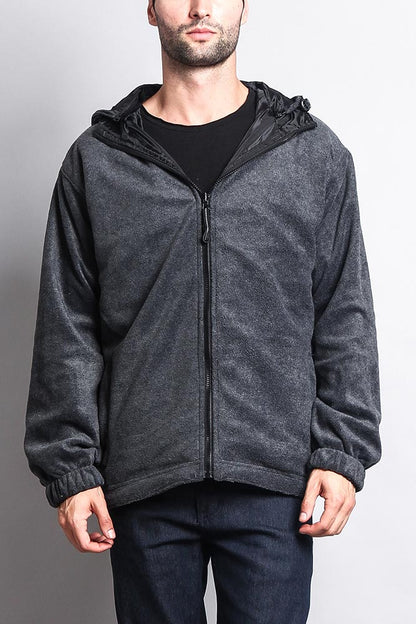 Reversible Windbreaker Hooded Jacket