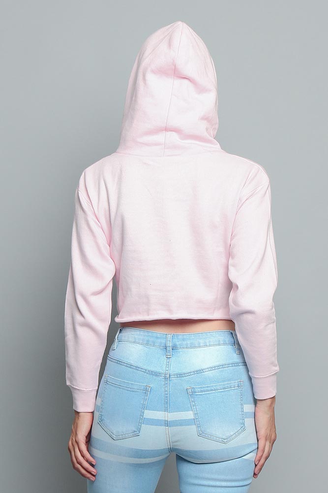 Women's Essential Cropped Long Sleeve Hoodie