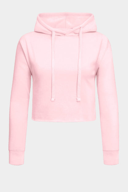 Women's Essential Cropped Long Sleeve Hoodie
