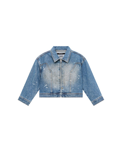 LIL GARAGE JACKET PAINTER BLUE