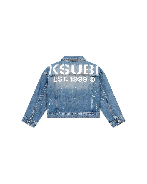 LIL GARAGE JACKET PAINTER BLUE
