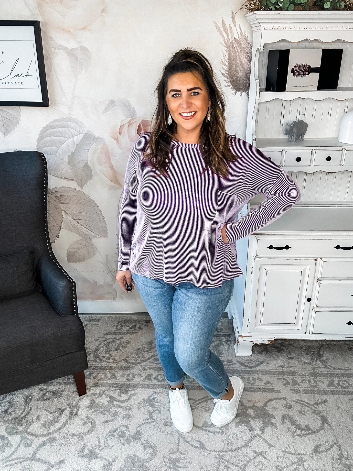 Into The Night Pullover - Violet