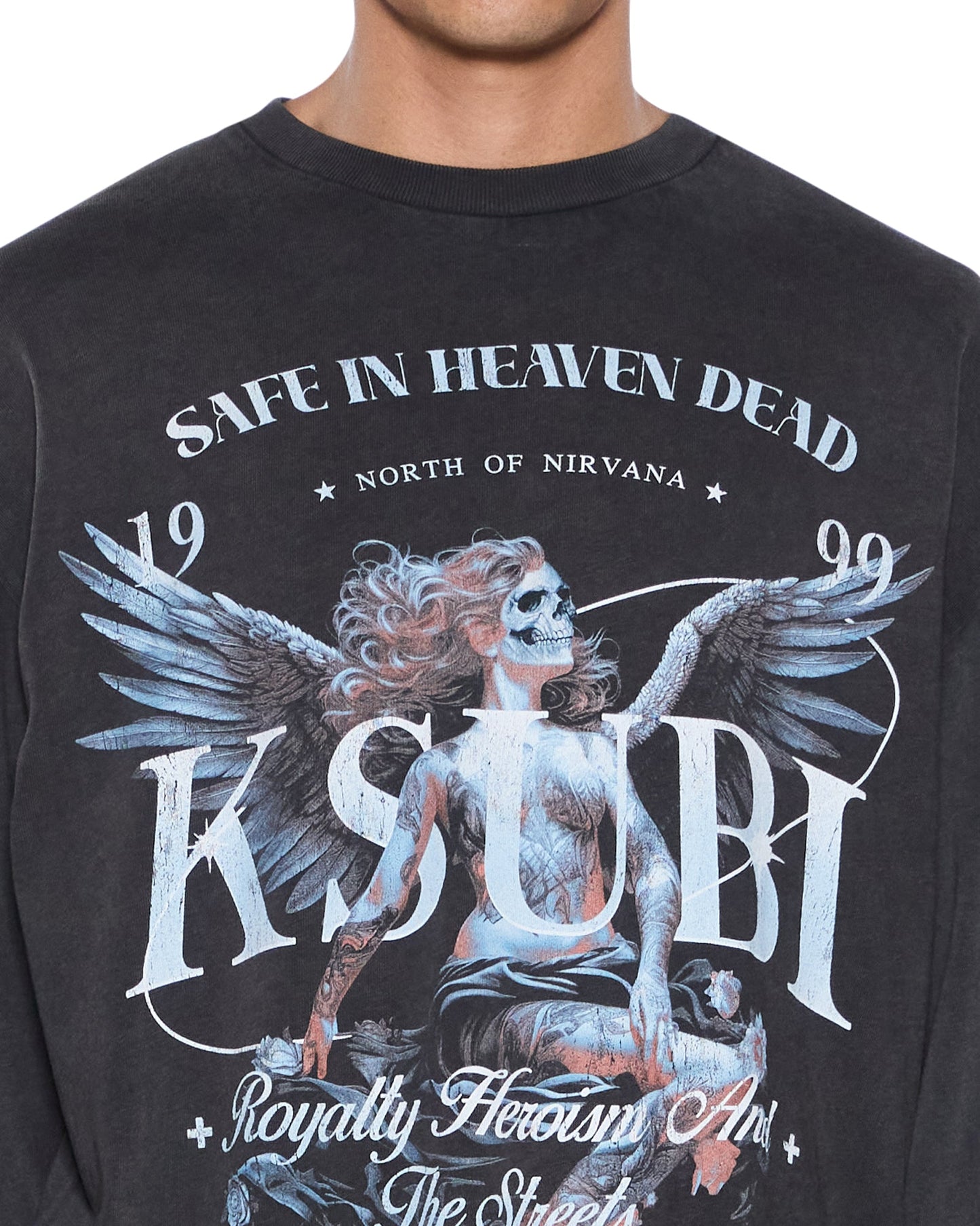 SPIRIT EKCESS LS TEE ACID BLACK