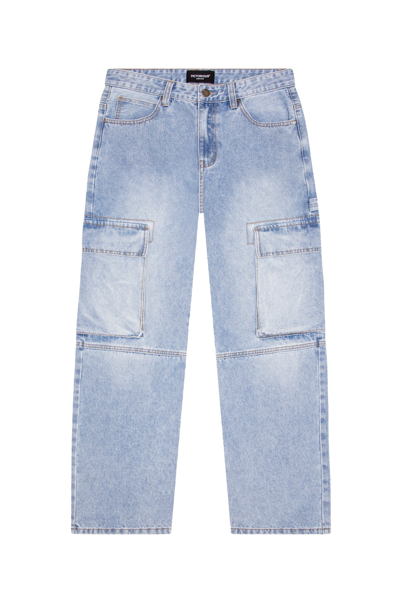 Baggy Fit Cargo Denim Jeans