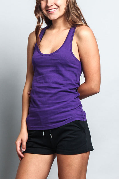 Women's Basic Solid Light Weight Tank Top (2-Pack)