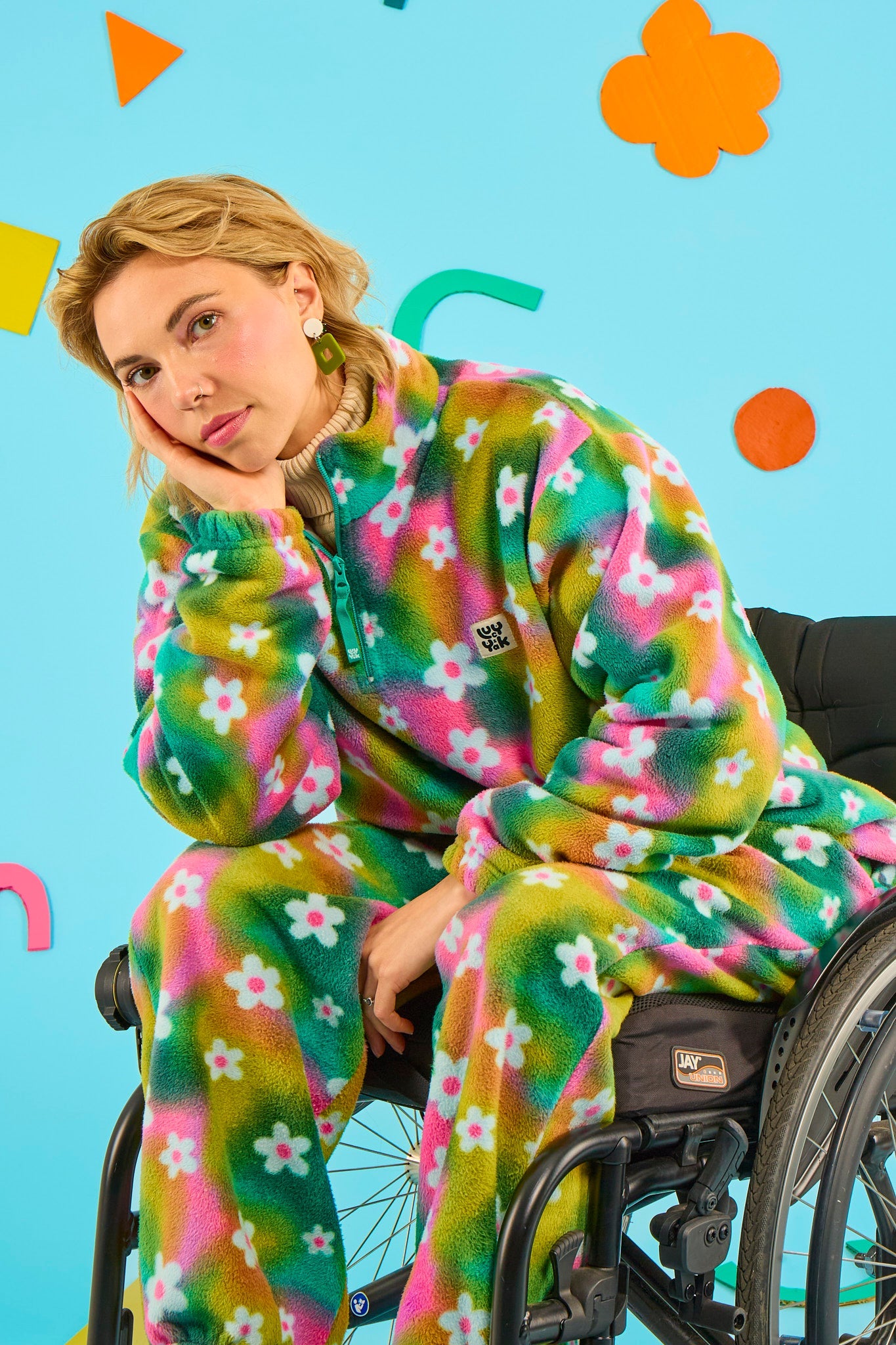 Stevie - Polar Fleece in Tie Dye Daisy Lu