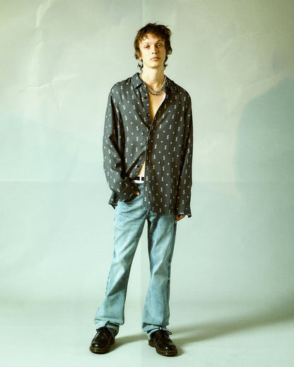 DOLLAGRAM DOWNTOWN LS SHIRT BLACK