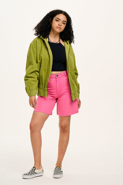 Parker - Denim Shorts in Pink Wash