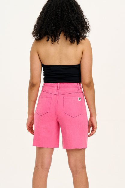 Parker - Denim Shorts in Pink Wash