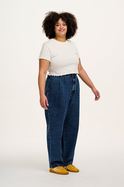 Addison - Denim Jeans in Mid Wash Blue