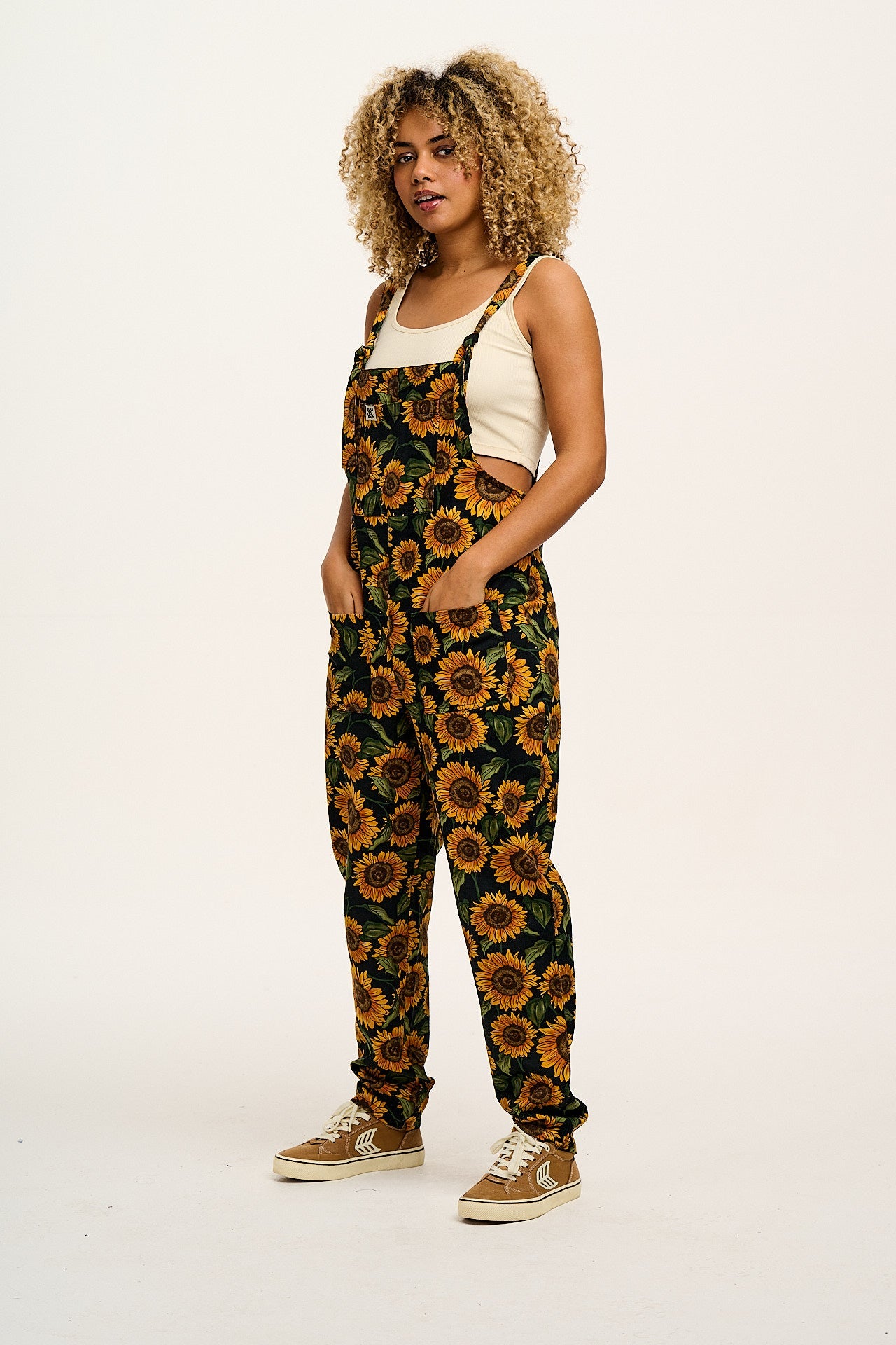 Original - Cotton Dungarees in Sunflower Print