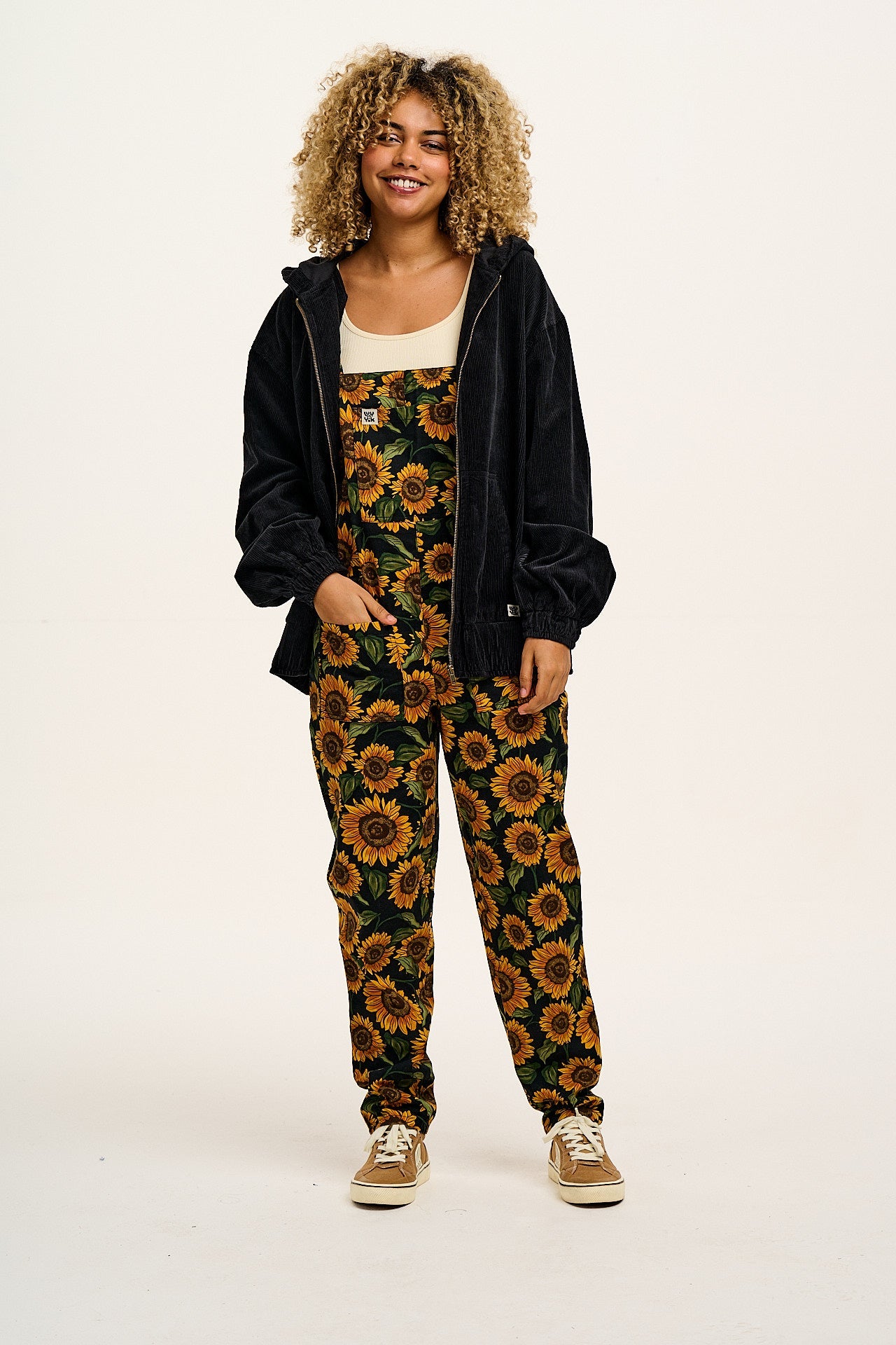 Original - Cotton Dungarees in Sunflower Print