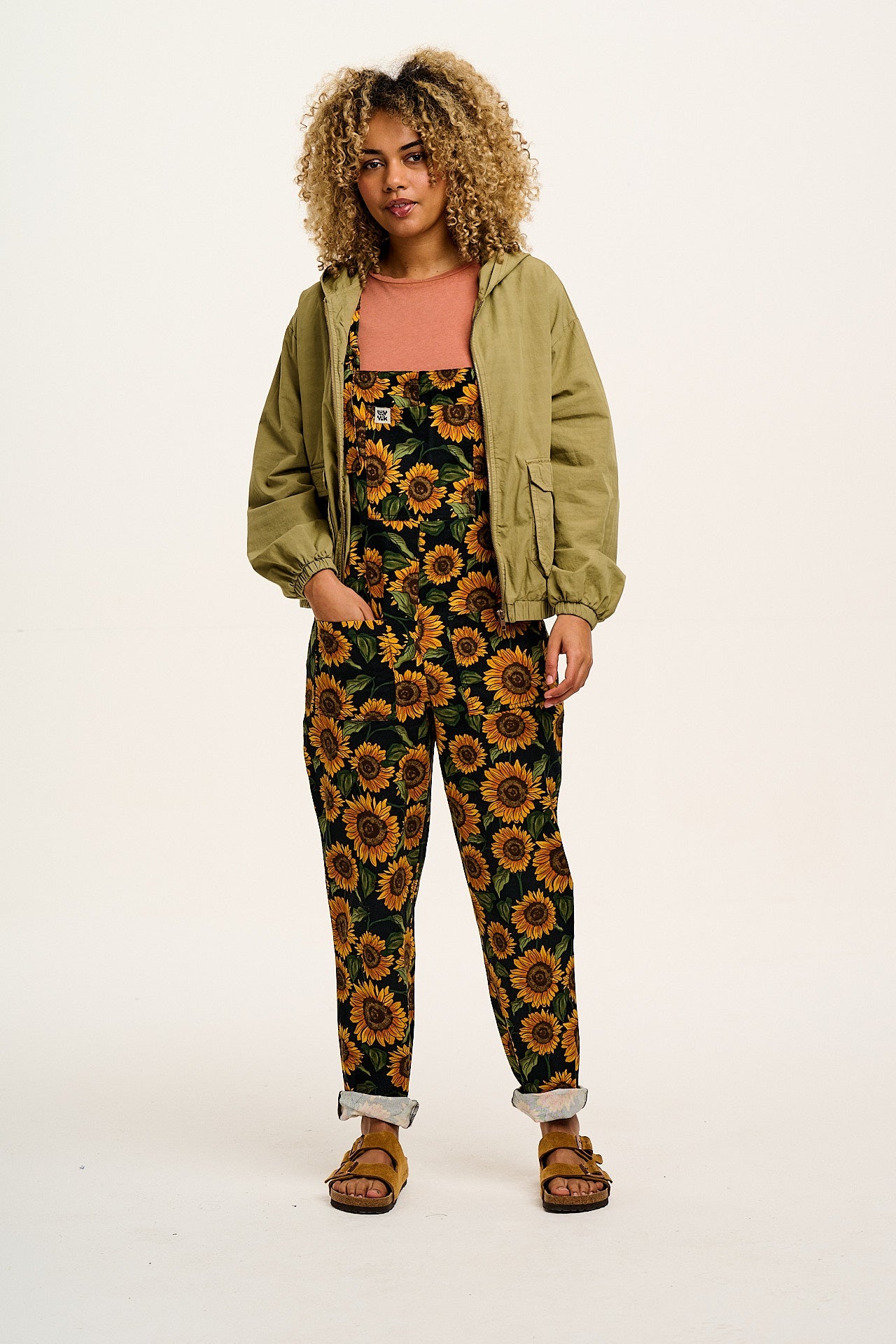 Original - Cotton Dungarees in Sunflower Print