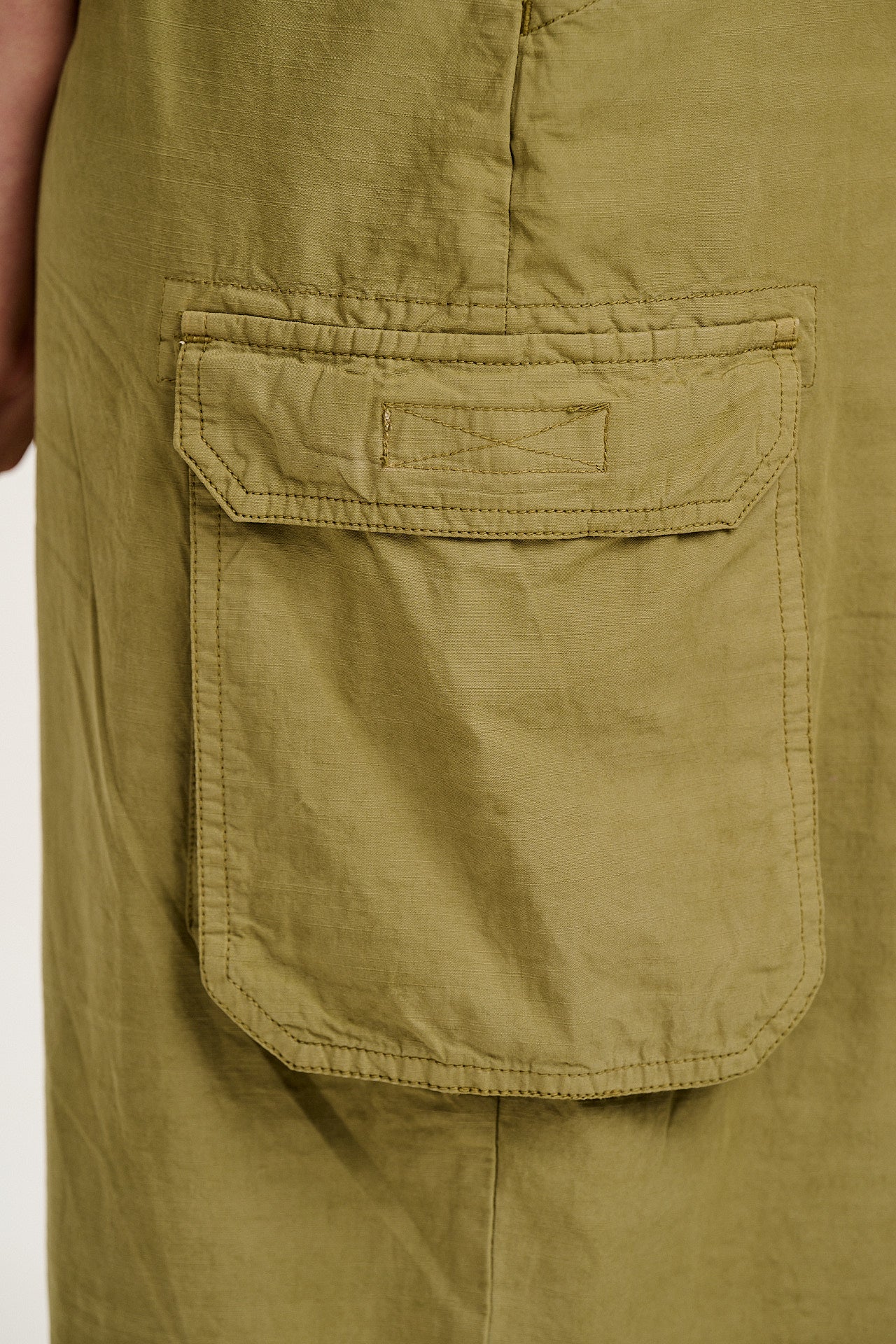 Colorado - Cotton Cargo Dungarees in Herb Garden Green