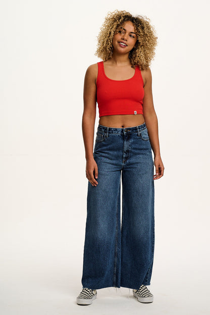 Josy - Vest Top in Cherry Red