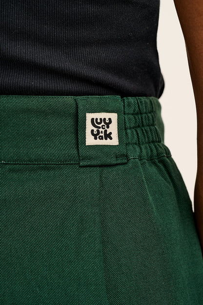 Addison - Cotton Jeans in Posy Green