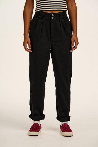 Addison - Cotton Jeans in Black